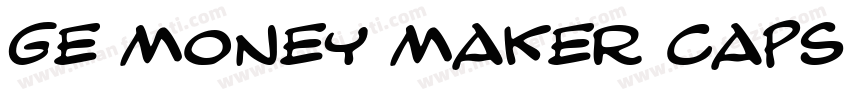 GE Money Maker Caps Regular字体转换